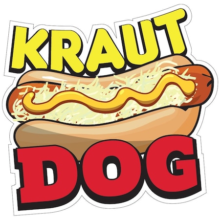 Kraut Dog Decal Concession Stand Food Truck Sticker